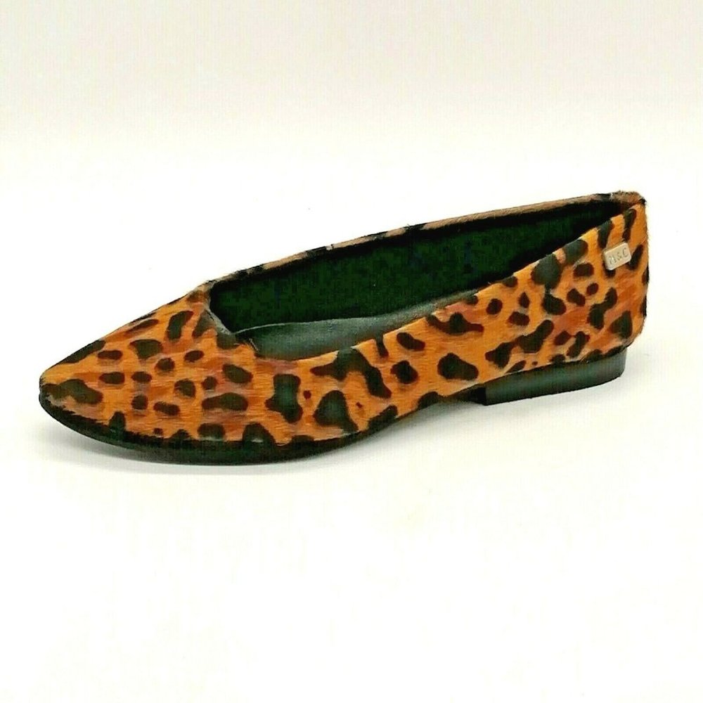 Musse & Cloud Womens Habana Slip On Ballet‎ Flat Cushion Brown Leopard Sz 7 NEW